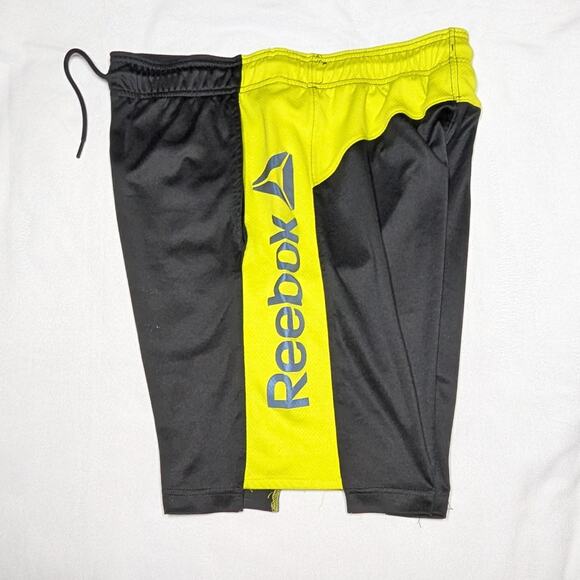 Reebok Men's Activewear Shorts Medium Black/Yellow Used - Picture 2 of 6